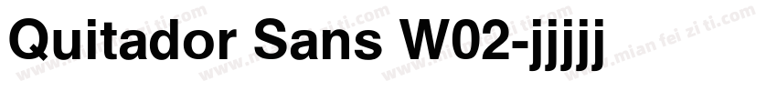 Quitador Sans W02字体转换